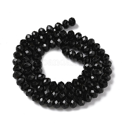 Натуральные бусины черного оникса G-D344-A19-02-1