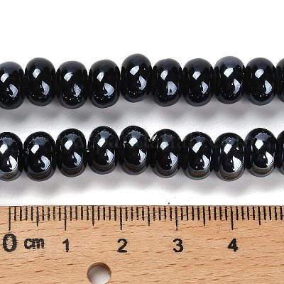 Фарфоровые бусины-рондели PORC-Q001-01H-1