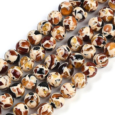 Нити синтетических янтарных бусин X1-G-M199-02A-1