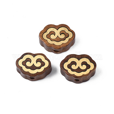 Натуральные деревянные неокрашенные бусины WOOD-N013-007-1