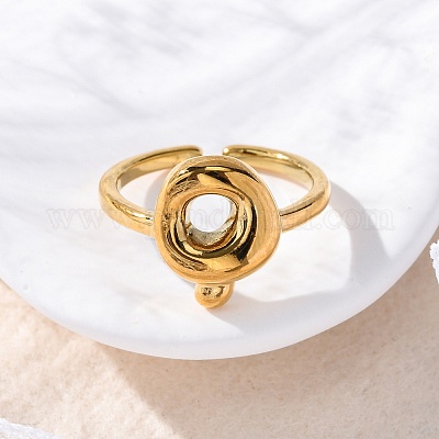 Кольца-манжеты из нержавеющей стали 304 для женщин RJEW-M060-01G-17-1