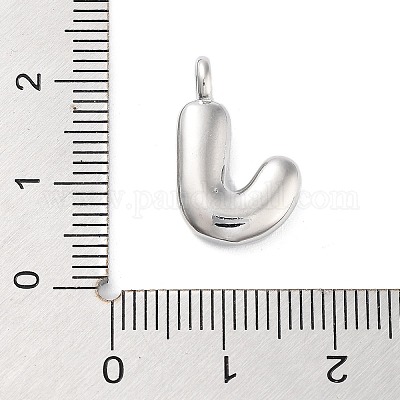 Подвески из латуни с покрытием стойки с буквами-шариками X-KK-C050-01P-J-1