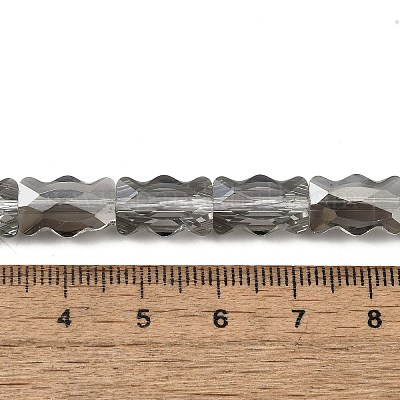 Стеклянные бусины с гальваническим покрытием  EGLA-L045-F-PL03-1