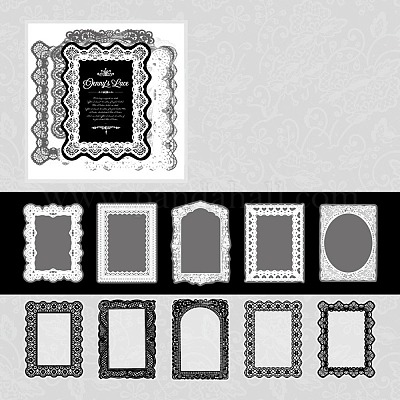 Водонепроницаемые декоративные наклейки на тему кружева для домашних животных STIC-U003-02E-1