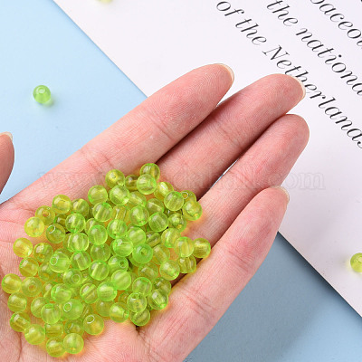 Прозрачные акриловые бусины&nbsp;MACR-S370-A6mm-729-1