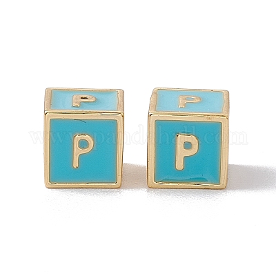 Стойки покрытие латунь эмаль бисер KK-B060-04G-06P-1