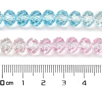 Прозрачные окрашенные стеклянные бусины X1-DGLA-A034-T6mm-A21-1