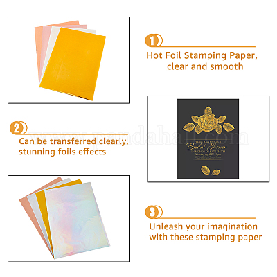 Wholesale SUPERFINDINGS 80Pcs A4 Hot Foil Stamping Paper 4 Colors Heat  Transfer Foil 20.7x29cm Hot Foil Transfer Sheets for DIY Craft Embossing  Scrapbooking Cards 