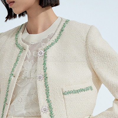 6 шт. латунные пуговицы с 1 отверстиями и хвостовиком из циркония FIND-FG0003-27B-1