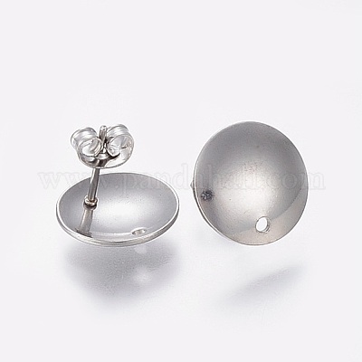 Фурнитура для сережек-гвоздиков из нержавеющей стали марки 304 STAS-K184-03-01P-1