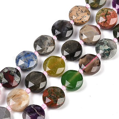 Природные смешанные камень бисер пряди G-NH0004-049-1