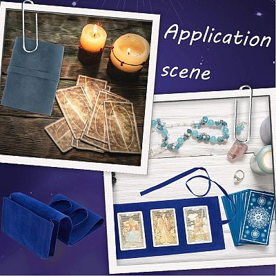 4 шт. 2-х цветные двухсторонние бархатные мешочки для хранения карт Таро ABAG-CN0001-05-1