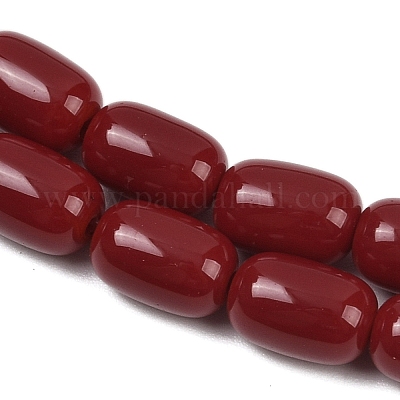 Непрозрачное стекло бисер нитей GLAA-Z015-02G-1