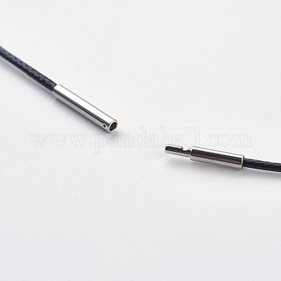 Воском хлопка ожерелье шнура материалы MAK-G003-03A-1