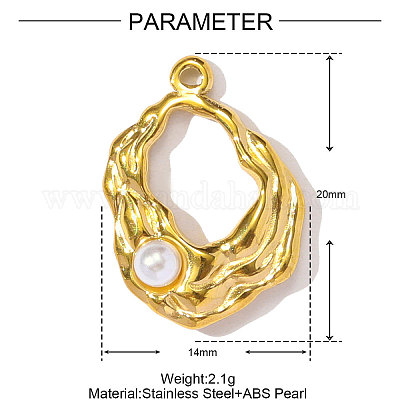 Подвески из нержавеющей стали 304 STAS-OY001-90G-1