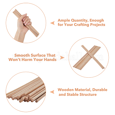Деревянные ремесленные палочки WOOD-WH0125-11B-1