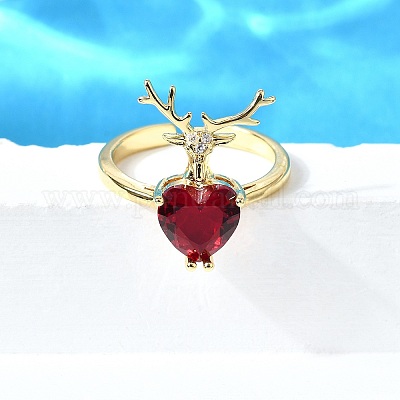 Регулируемые латунные микропрофилированные кубические кольца из циркония RJEW-V007-01G-1