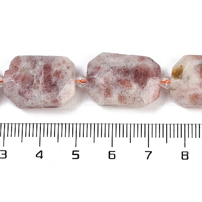 Натуральный Sunstone бисер пряди G-B125-P14-01-1