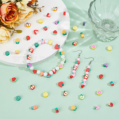300 шт. 15 стильных аксессуара из полимерной глины ручной работы CLAY-GO0001-01-1