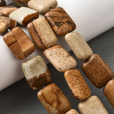 Естественного изображения яшмы бисер нитей G-S386-A14-1