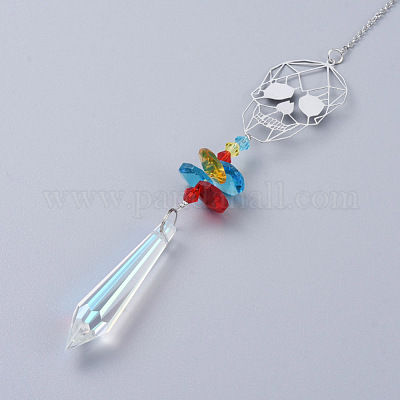 Хрустальная люстра призмы AJEW-G025-F07-1