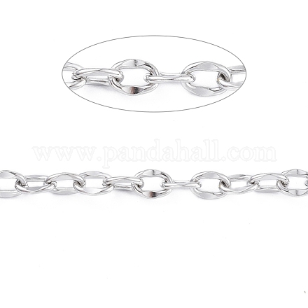 304 Stainless Steel Dapped Cable Chains CHS-D027-01P-1