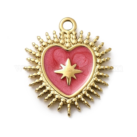 Подвески из нержавеющей стали 304 с эмалью STAS-I355-10G-02-1