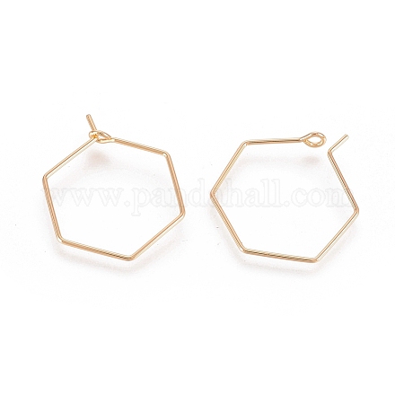 Латунные крючки для сережек LS-X-KK-T038-424A-G-1