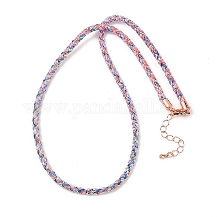 Изготовление ожерелий из круглого нейлонового хлопкового шнура диаметром 3.5 мм NJEW-C106-03RG-07-1