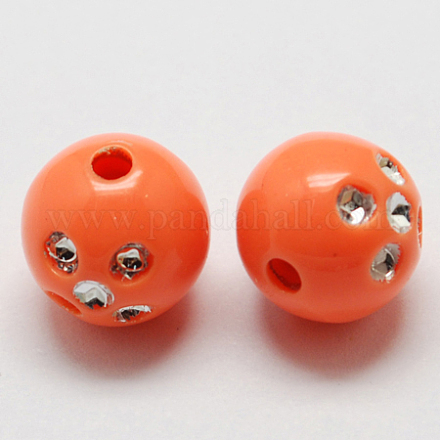 Plating Acrylic Beads PACR-S186-12mm-01-1