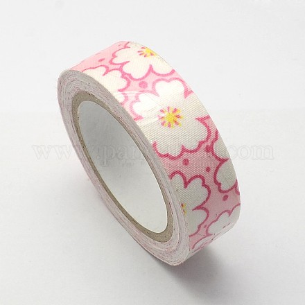 Sola flor cara impresa cinta de algodón OCOR-S071-1.5cm-04-1