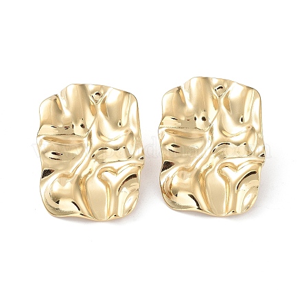 Серьги-гвоздики из нержавеющей стали 304 EJEW-H115-28G-1