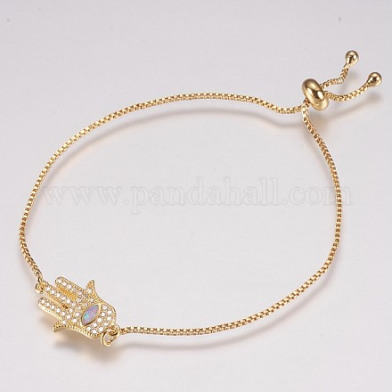 Adjustable Brass Bolo Bracelets BJEW-E333-01G-A-1