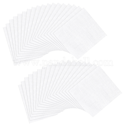NBEADS 100 Pcs White Cotton Fabric DIY-WH0502-03-1