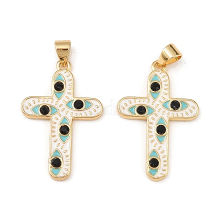 Латунь эмаль подвески KK-L255-06G-1