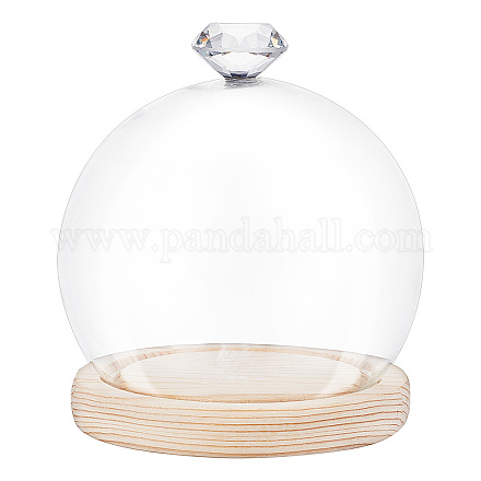Nbeads прозрачный стеклянный купол ODIS-WH0002-26A-1