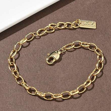 Messing ketten ketten armbänder KK-C251-35G-1