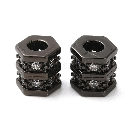 Стойки обшивки латунь кубического циркония бусы KK-Z033-27B-1