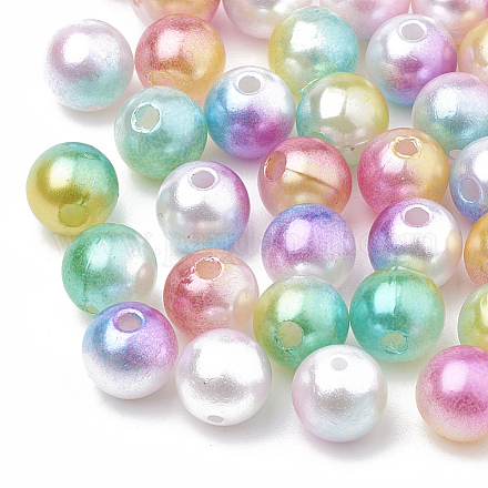 Acrylic Imitation Pearl Beads X-MACR-N001-01-1