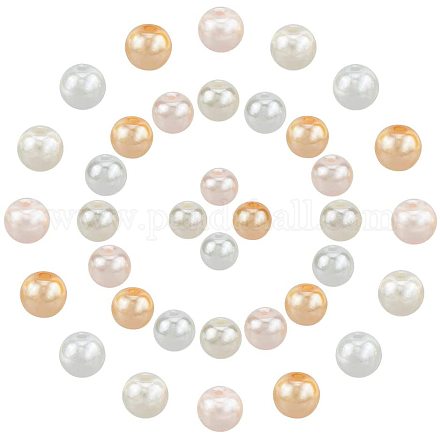 Chapelets de perles en verre nacré HY-NB0001-02-1