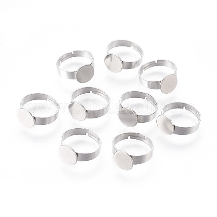 Componentes de anillos de dedo de 304 acero inoxidable ajustables STAS-F149-21P-A-1