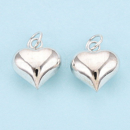 925 стерлингового серебра подвески сердца STER-T008-32S-01-1