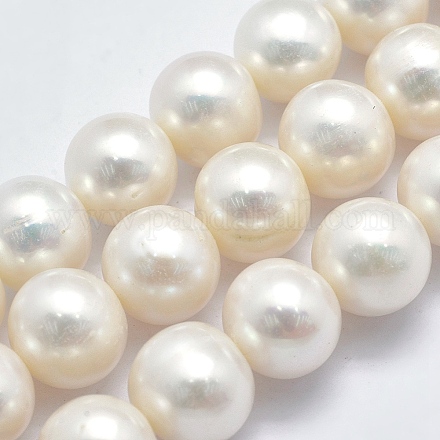 Brins de perles de culture d'eau douce naturelles PEAR-K003-13A-1