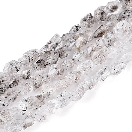 Нити натуральных алмазных бусин херкимер G-T144-B08-01-1