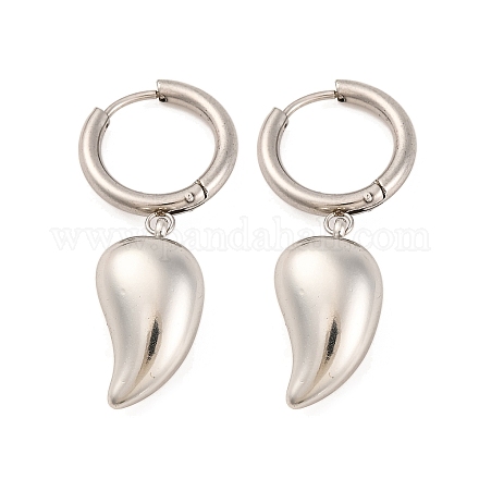 Некорневая нержавеющая сталь 304 серьги-кольца для женщин EJEW-Z057-14P-04-1