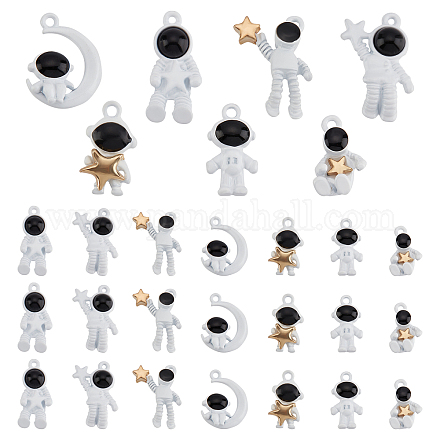 PandaHall 7 Styles Spacemen Charms FIND-PH0003-17-1