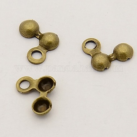 Bouts de perle en laiton KK-N0002-05AB-1