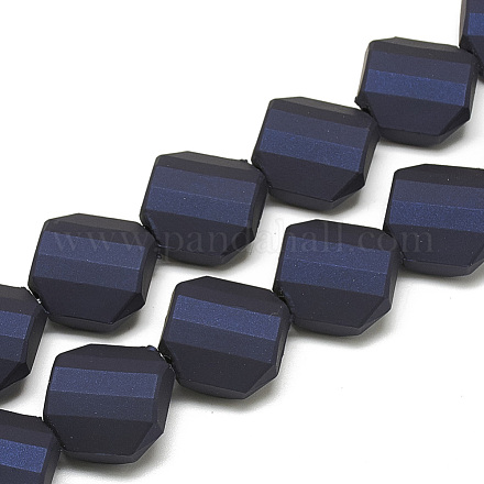 Chapelets de perles en acrylique de style caoutchouté MACR-Q228-02B-1
