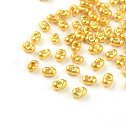 Czech Glass Seed Beads SEED-R014-2x4-P1107B-1