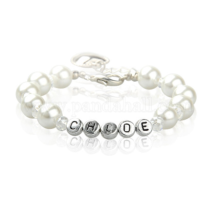 La mode des bracelets de perles en verre de perles pour les filles BJEW-PJB804-1